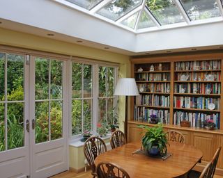 Malbrook orangery ideas with home library