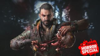 Key art for Dying Light: The Beast with the GamesRadar+ Horror Special badge showing Kyle Crane tearing an infected's skull apart with his bare hands