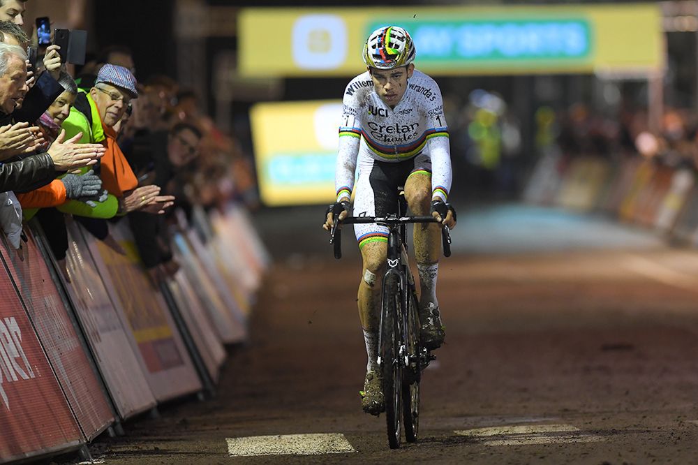Wout Van Aert comes in second at Superprestige Diegem