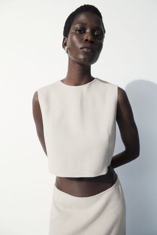 The Leather-Tasselled Wool Top