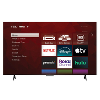 TCL 75-inch Class S4 (75S41BR) 4K HDR LED TV with Roku