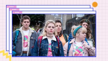 The Cast of Derry Girls: Dylan Llewellyn, Saoirse Monica-Jackson, Jamie-Lee O'Donnell, Louise Harland and Nicola Coughlan