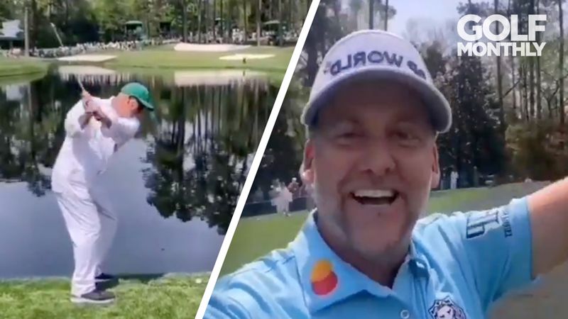 Ian Poulter&#039;s Caddie Hits Shank At Augusta National