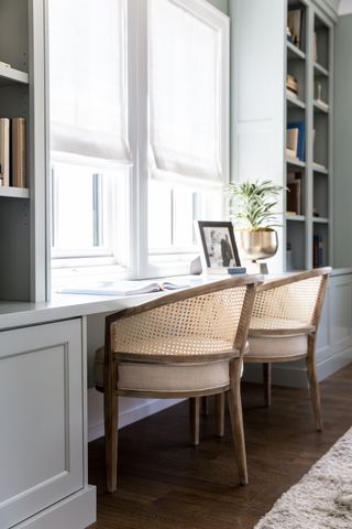 A windowsill that doubles up as a home office