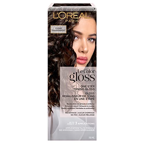L&amp;rsquo;oreal Paris Le Color One Step Toning Hair Gloss, Clear, 4 Ounce