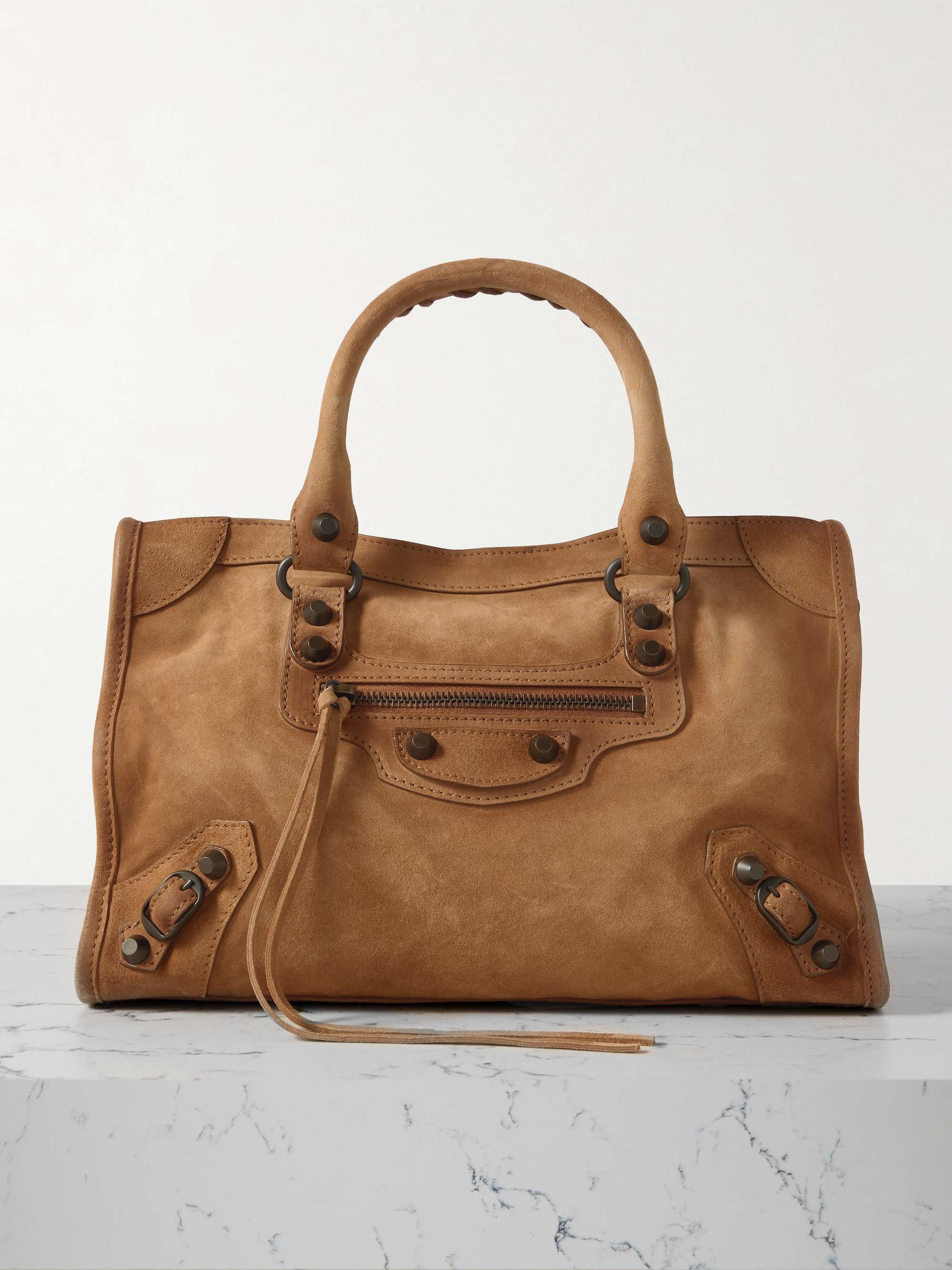 Le City Small Embellished Nubuck Tote