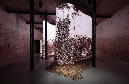 Jeddah-based artist Zahrah Al Ghamdi’s installation After Illusion for the Saudi Arabia Pavilion