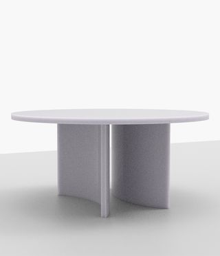 off-white resin Soap table