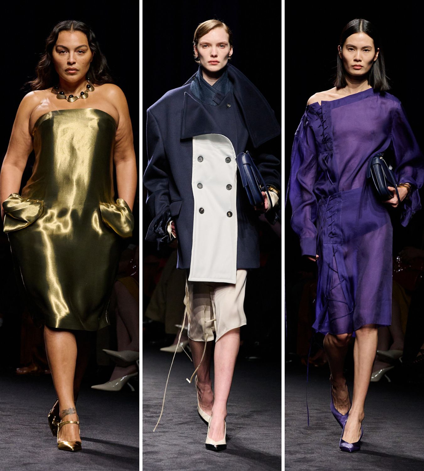 models on the runway for the ferragamo aw26 show