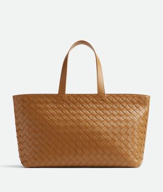 Women's Intrecciato Tote Bag in Camel