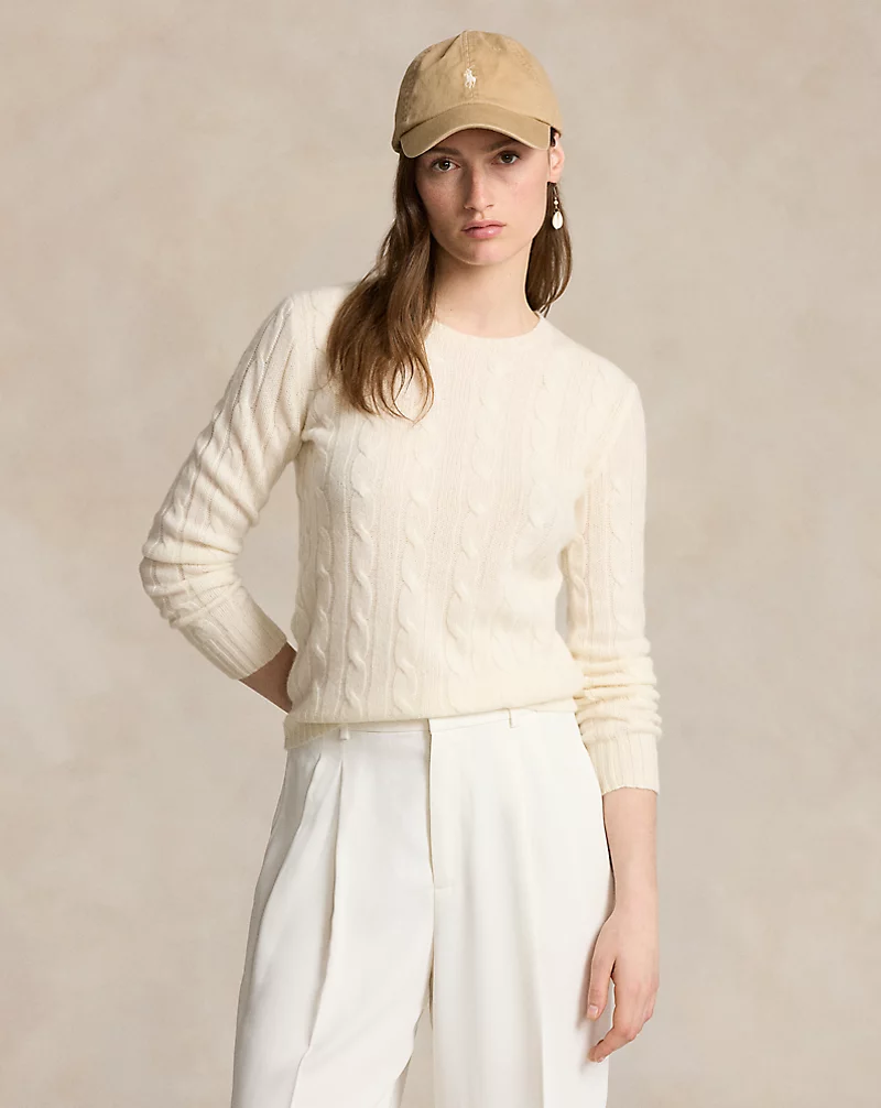 The Iconic Cable Knit Cashmere Sweater