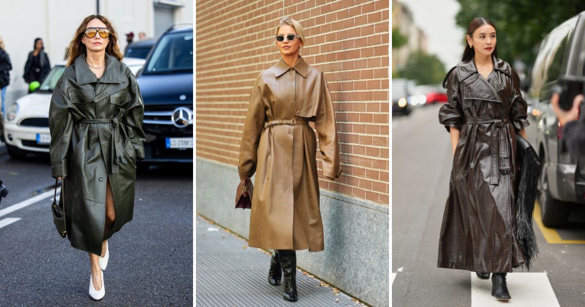 Forget Basic Beige—Leather Trench Coats are the New Cult Wardrobe Must-Have Forget Basic Beige—Leather Trench Coats are the New Cult Wardrobe Must-Have
