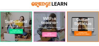 Screen shot of Orange Learn platform