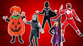A selection of Halloween costumes for kids.