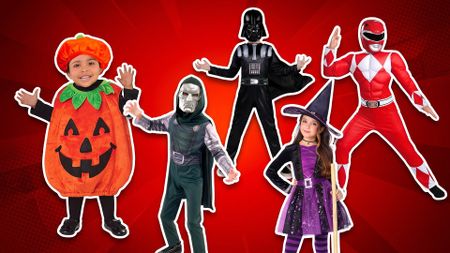 A selection of Halloween costumes for kids.
