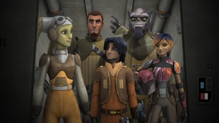 Hera, Kanan, Ezra, Zeb, and Sabine of Star Wars Rebels