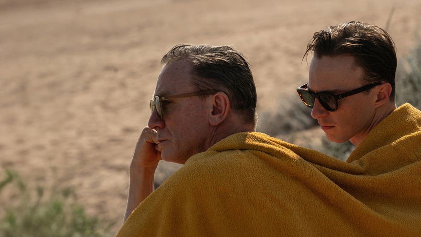 Daniel Craig and Drew Starkey on a beach in Luca Guadagnino&#039;s Queer 