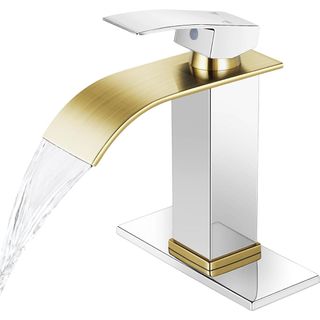 Brushed gold faucet