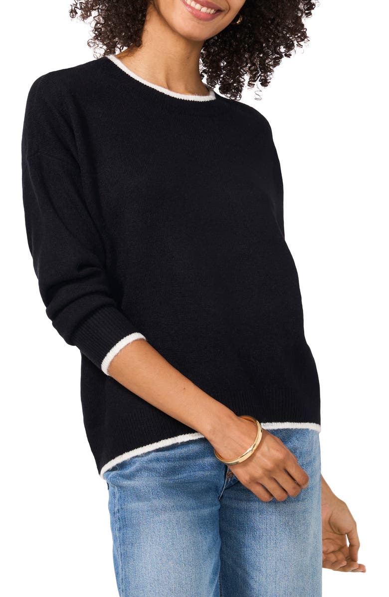 Tipped Crewneck Sweater
