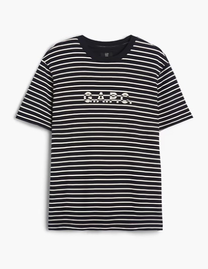 Gap, Gap &amp;times; A.p.c. Logo Stripe T-Shirt