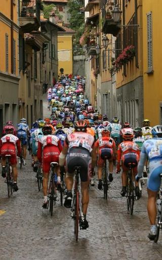 The Giro d'Italia parcours brings the peloton through beautiful villages throughout the country.