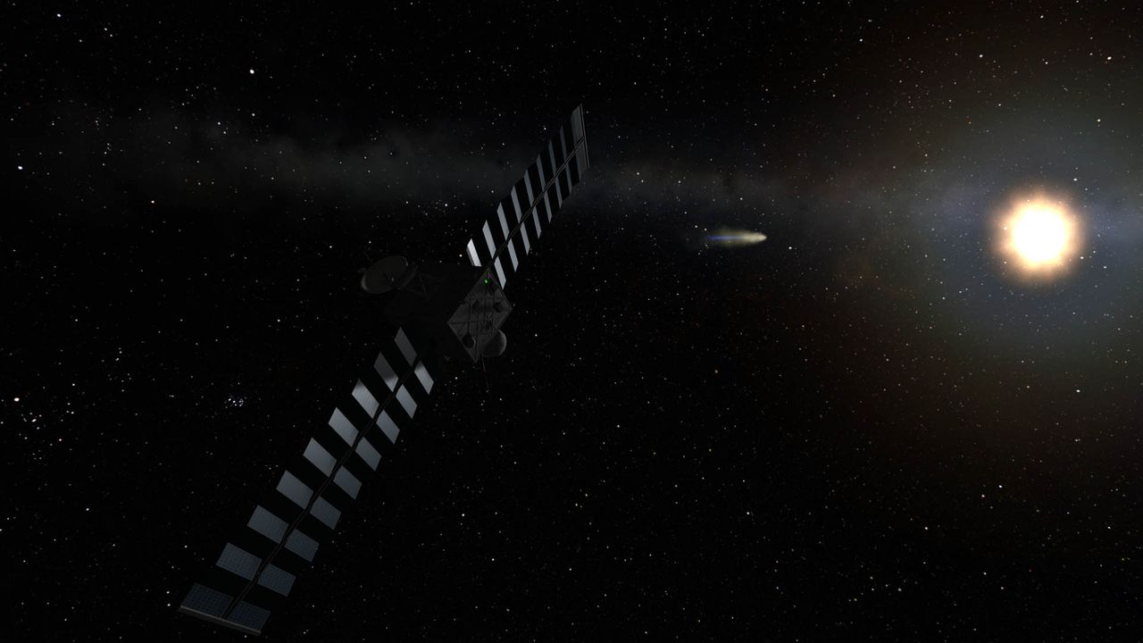 The European Space Agency's Rosetta comet probe and its Philae lander in Kerbal Space Program's Shared Horizons expansion.