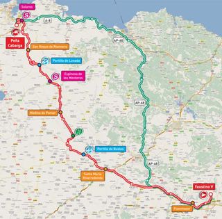 Vuelta Stage 17 map