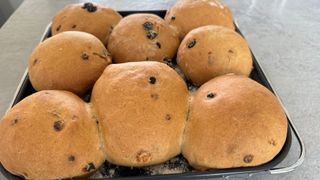 Hot cross buns made in the Ninja Combi