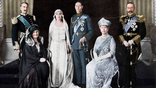The wedding portrait of King George Vi and the Queen Mother