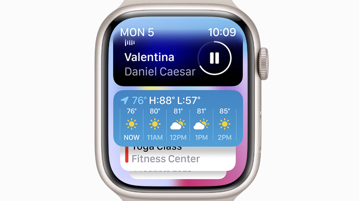 Циферблат Apple Watch с функцией Smart Stack