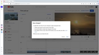 Using YouTube's Studio Editor to make changes to a video