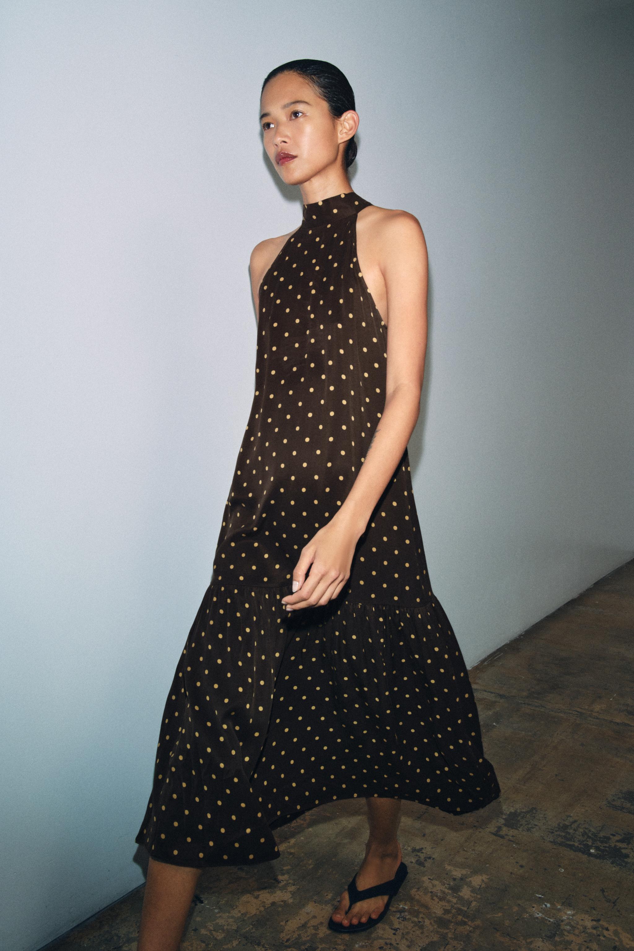 Zw Collection Halter Dots Dress