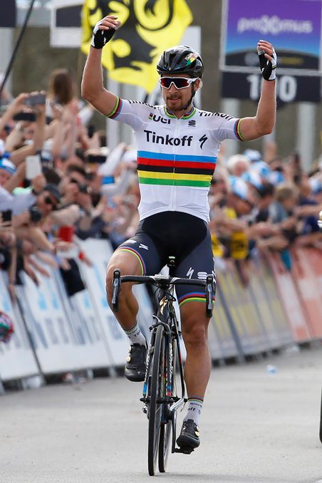 Peter Sagan (Tinkoff) wins the 100th edition of the Tour of Flanders in style