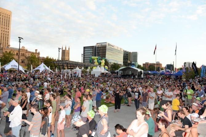 Huge crowds turned out for the teams' presentation