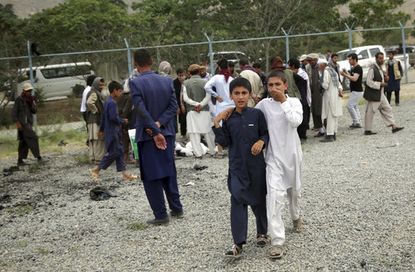 Aftermath of a June 3 attack in Kabul