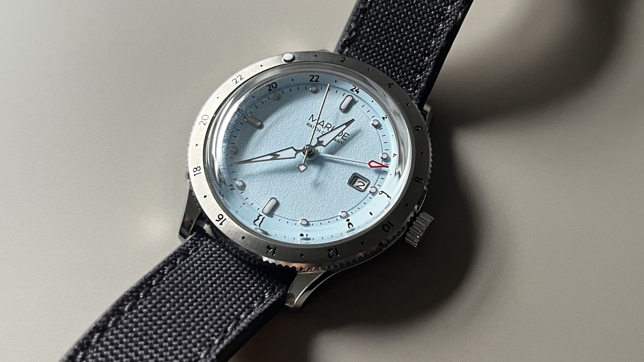 The Marloe Day GMT on a grey background