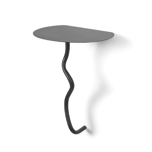 fermliving, Curvature Wall Table - Black BrassCurvature Wall Table - Black BrassCurvature Wall Table
