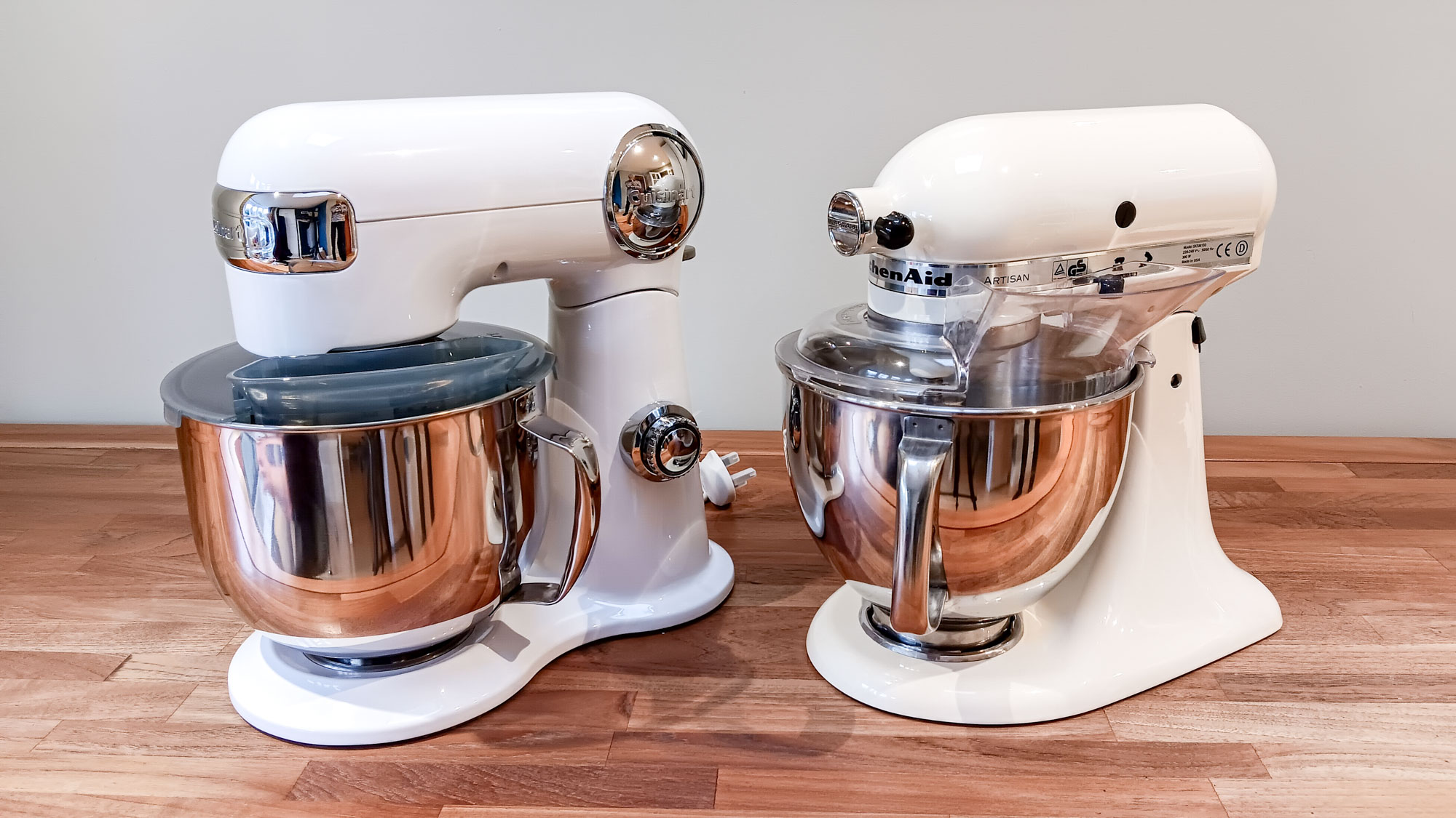 Cuisinart Precision Master and KitchenAid Artisan stand mixer