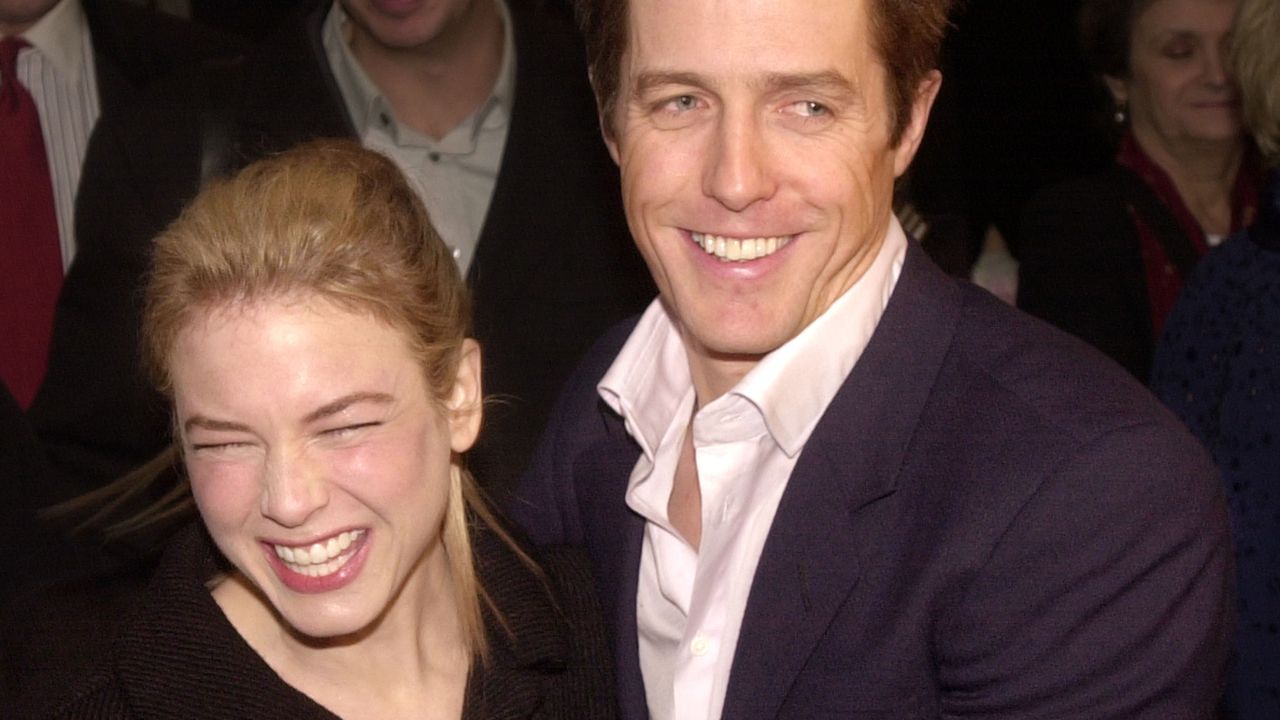 Renee Zellweger and Hugh Grant laughing