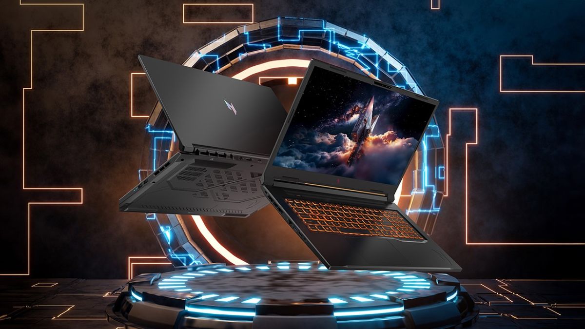 Acer Nitro V 17 AI gaming laptop in black