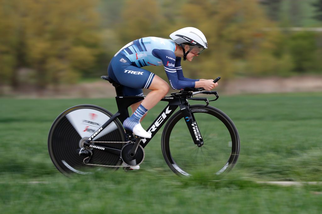 LUXEMBOURG LUXEMBOURG APRIL 30 Ruth Winder of United States and Team Trek Segafredo during the 13th Ceratizit Festival Elsy Jacobs 2021 Prologue a 22km Individual Time Trial stage from Luxembourg to LuxembourgCessange 305m ITT felsy UCIProSeries April 30 2021 in Luxembourg Luxembourg Photo by Bas CzerwinskiGetty Images