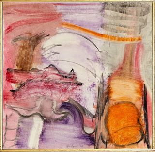 Grace Hartigan's abstract painting, Pigeon Calls, 1962, oil on canvas