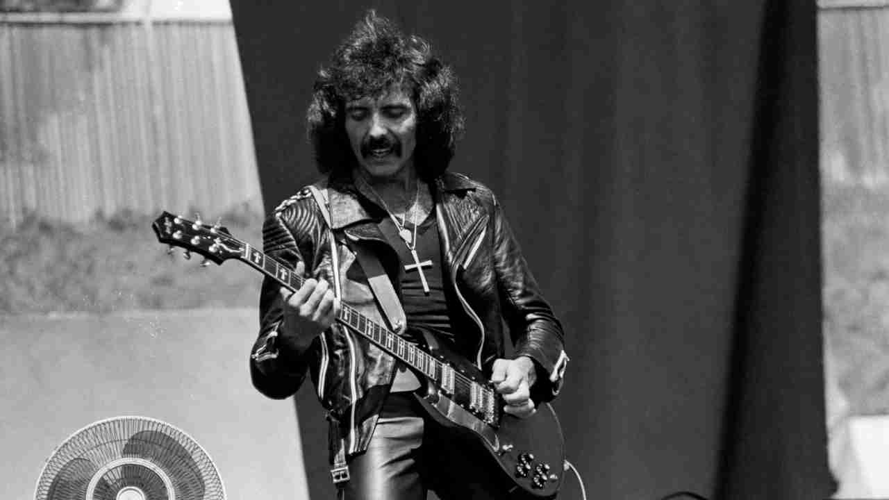 Black Sabbath&amp;rsquo;s Tony Iommi performing onstage in 1980