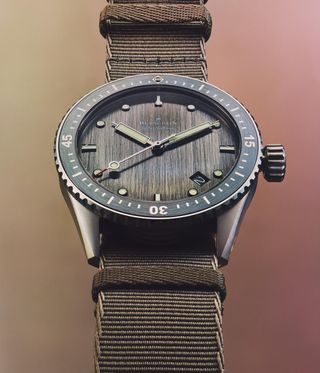 grey blancpain watch