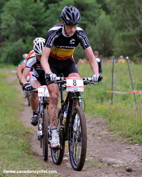 Belgian champion Roel Paulissen leads a small group early on.