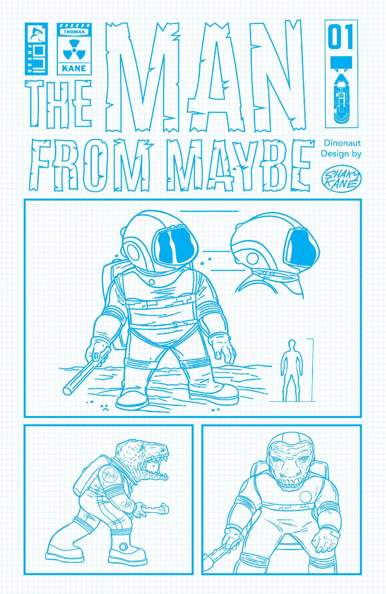 Covers for The Man From Maybe #1.