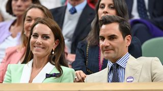 Kate Middleton and Roger Federer