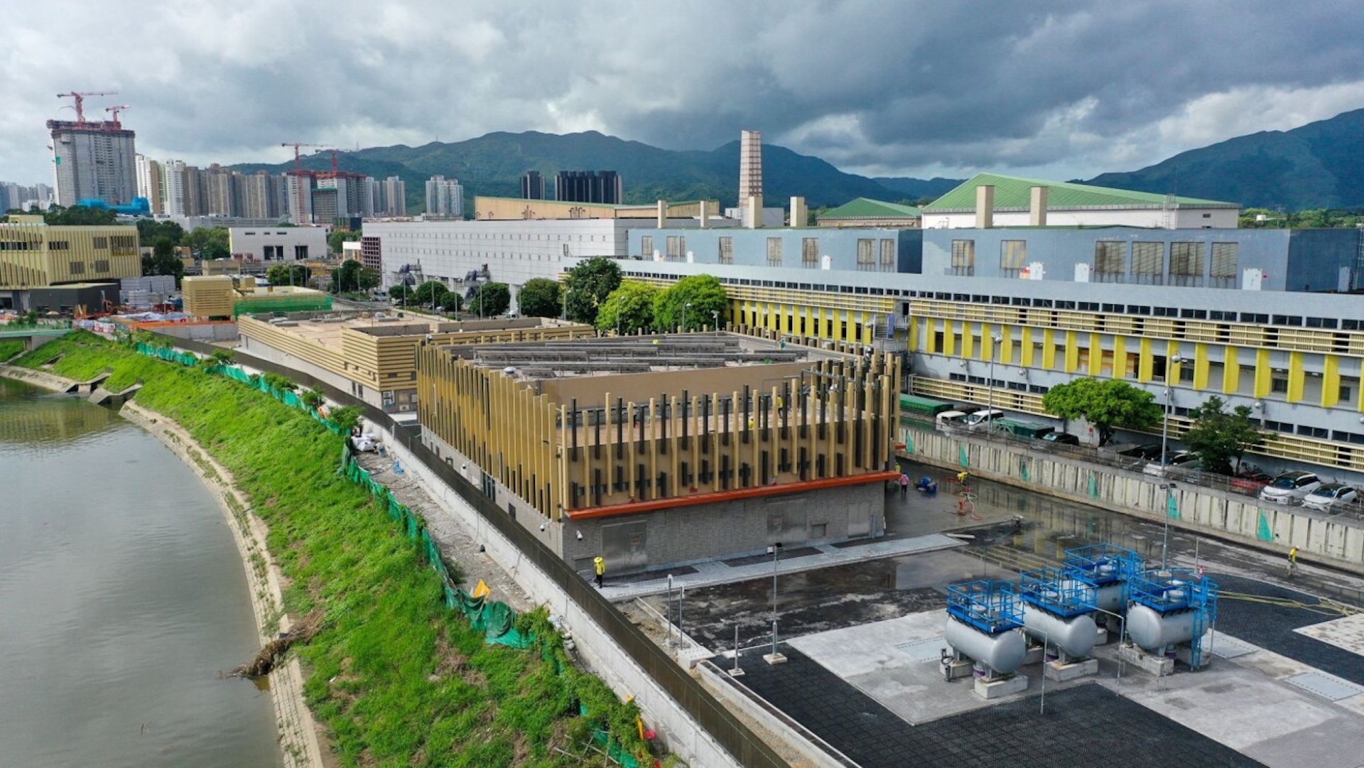 Recycled water AWS data center in Hong Kong