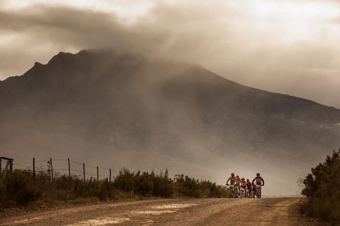 Racers during stage 4 of the Cape Epic