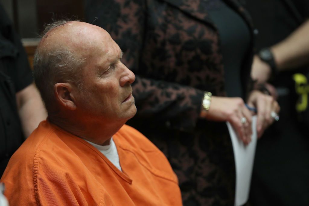 Joseph James DeAngelo, the suspected &amp;#039;Golden State Killer&amp;#039;, appears in court for his arraignment on April 27, 2018 in Sacramento, California. 